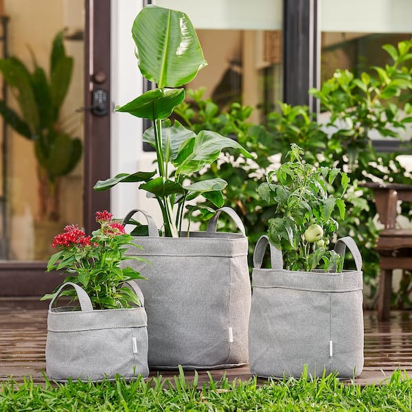 1-20 gallon Plant Bags Grow Bags Aeration Fabric Pots Tree Pots