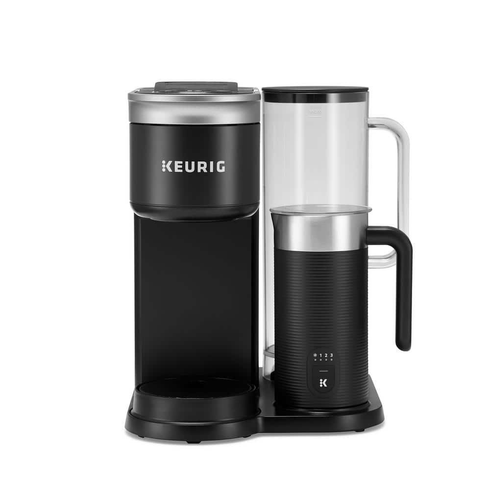 Keurig Cafe Smart Single Serve Cup Black Coffee Maker With Frother 