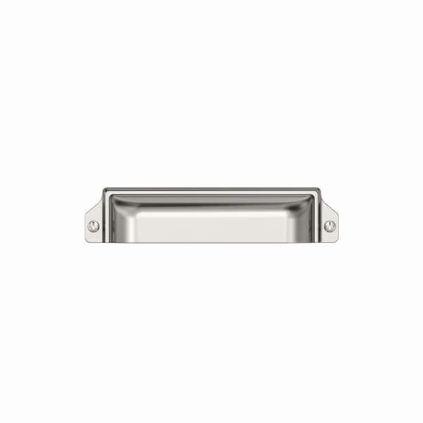 10-Pack Bellport 3 in. or 3-3/4 in. (76mm or 96mm) Center-to-Center Classic Satin Nickel Cabinet Drawer Cup Pulls