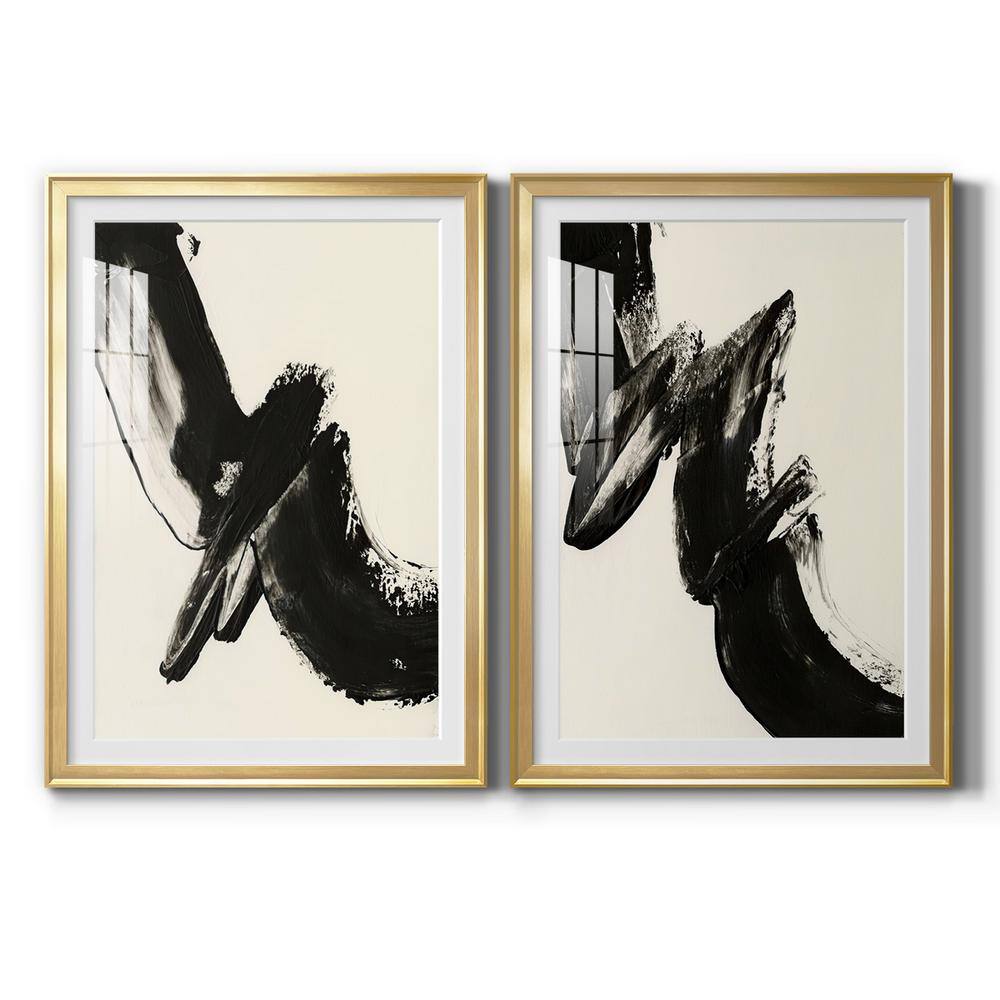 Black Expression I By Wexford Homes 2 Pieces Framed Abstract Paper Art Print 22.5 in. x 30.5 in. . price history on PriceWatchPro