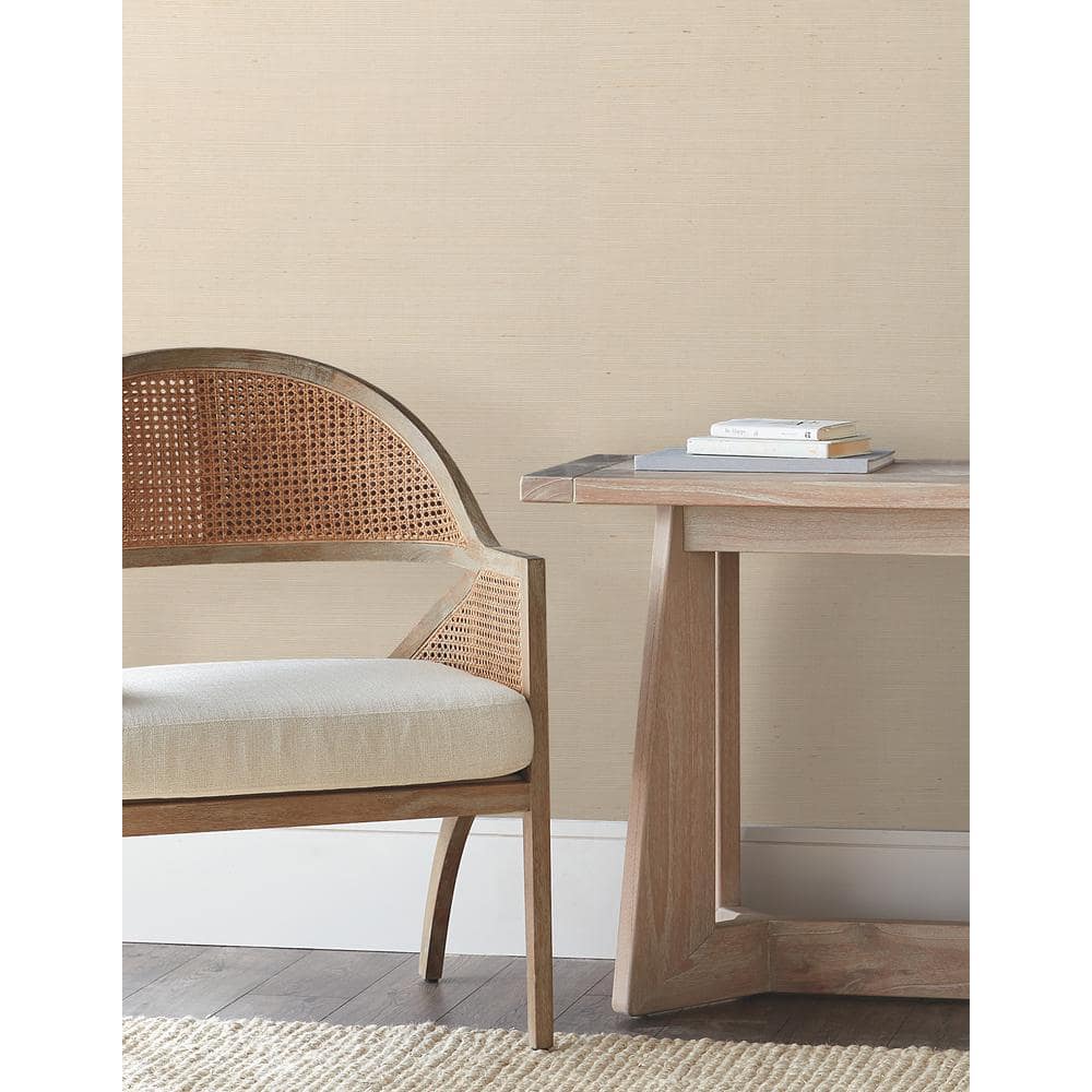 Plaster Sisal Peel and Stick Grasscloth Wallpaper Roll