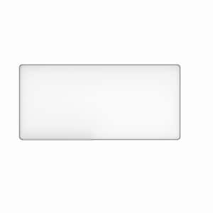 72 in. W. x 36 in. H Rectangular Framed Wall Bathroom Vanity Mirror in Silver