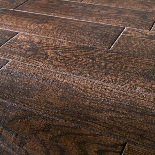 Marazzi Montagna Saddle 3 In X 24, Ceramic Tile Flooring That Looks Like Wood Home Depot