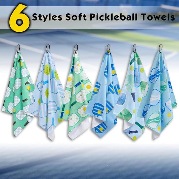 SenQWFa 15 in. W x 17 in. D x Soft Pickleball Towel Set Absorbent