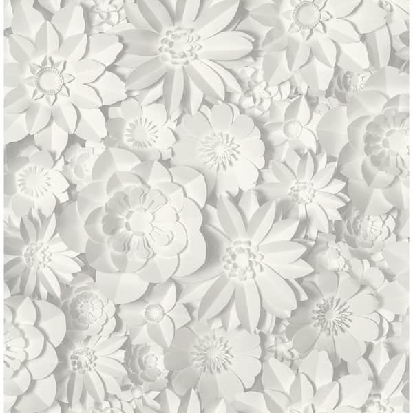 Galerie G67463 Natural FX Wallpaper Roll, White