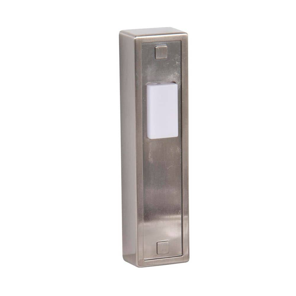 Wired Surface Mount Antique Nickel Finish Doorbell Push Button with Illuminated LED Chime Button price history on PriceWatchPro