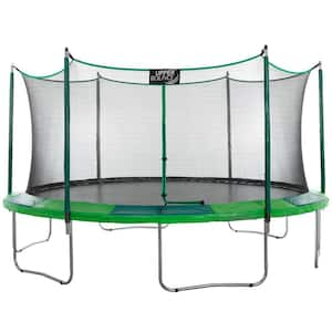 Upper Bounce Machrus Upper Bounce Mega 10ft. X 17ft. Gymnastics Style  Rectangular Trampoline Set w/ Premium TopRing Enclosure System UB03EC-1017E  - The Home Depot