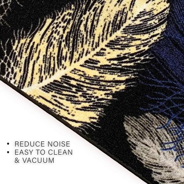 Feather Geometric Multi 26 in. W x 10 ft. L Runner Rug/Stair Runner 22 sq. ft.