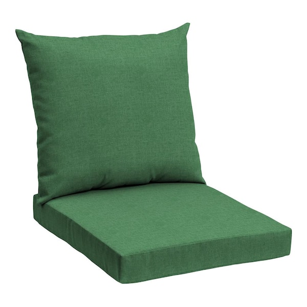 ARDEN 24 x 21 Basics Outdoor Deep Seating Lounge Chair Cushion Set, Moss Green Mila