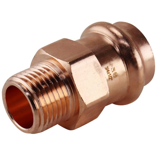 Everbilt 1/2 in. Copper Pressure Cup X MPT Adapter Fitting Pro