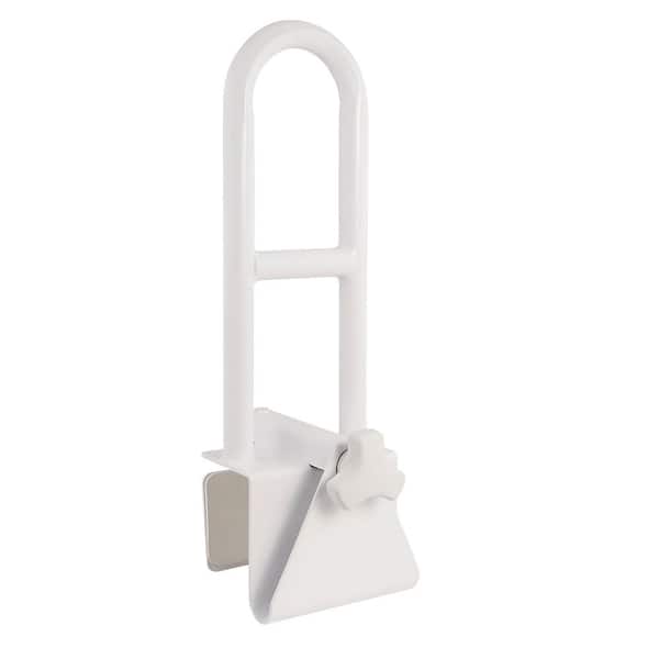 Adrinfly 17 in. Concealed Screw Adjustable Shower Grab Bar Safety Rail in White