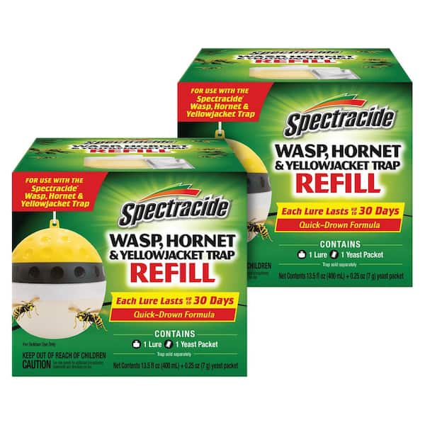 Wasp, Hornet and Yellow Jacket Canister Insect Trap Refill (2-Pack)