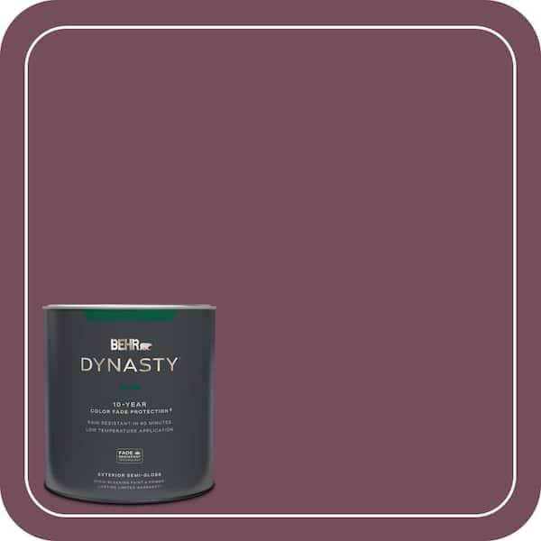 BEHR DYNASTY 1 qt. #S120-7 Fine Wine Semi-Gloss Exterior Stain-Blocking Paint & Primer