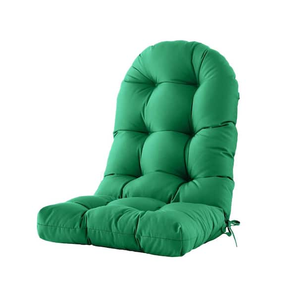 High-Back Seat Cushion - 48"x21"x4"Outdoor Adirondack Chair Cushion for Patio Furniture with Tie, Hunter Green
