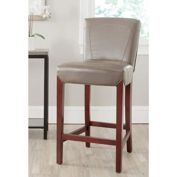 Ken 30 in. Clay Cushioned Bar Stool