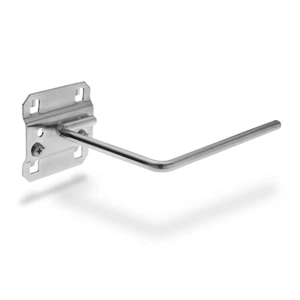 Triton Products 3-1/2 in. D Paper Towel Holder Zinc Plated Steel Pegboard Hook for LocBoard