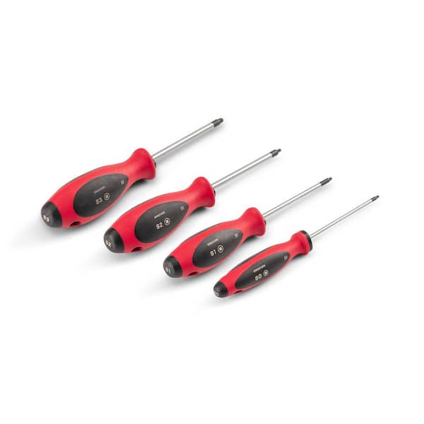 TEKTON Square Screwdriver Set-4 Inch Shanks, 4-Piece (#0-#3