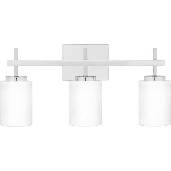 Quoizel Wilburn 22 in. 3-Light Polished Chrome LED Vanity Light