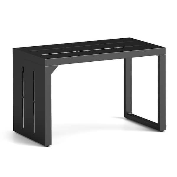 C-Shaped End Table Convertible Coffee Table with Adjustable Foot Pads