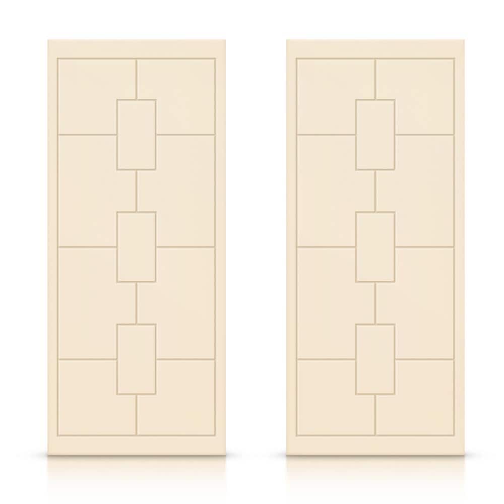 72 in. x 84 in. Hollow Core Beige Painted Composite MDF Interior Double Closet Sliding Doors price history on PriceWatchPro
