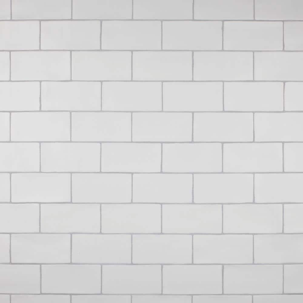 Merola Tile Chester Matte Bianco 3 in. x 6 in. Ceramic Wall Tile (5.72 ...