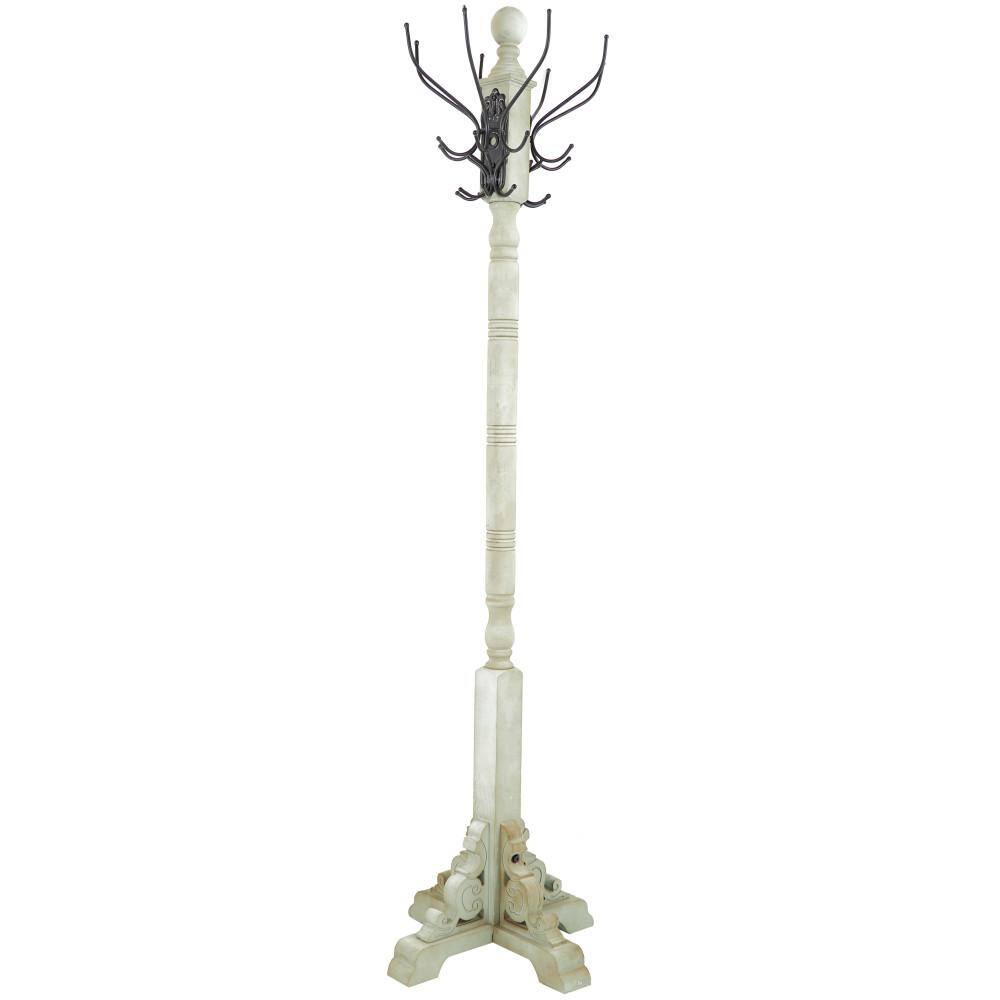 Rustic Freestanding Coat Rack Gray - Olivia & May: Hat Stand, No Assembly Required