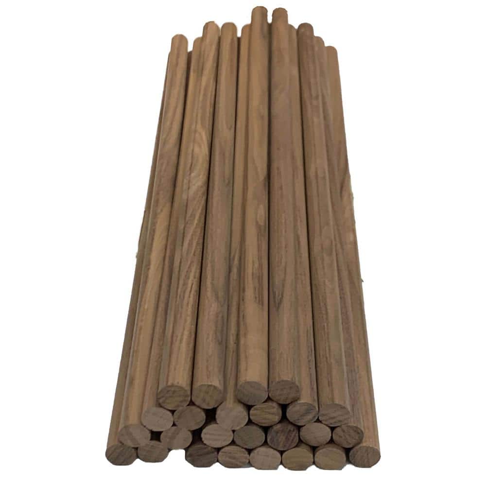 Walnut Hollow Square Basswood Dowels (4-Pack), 1/4 in. x 24 in. x 1/4 in.