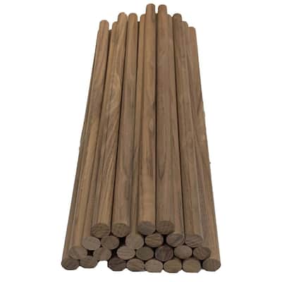 Hardwood Round Dowel - 72 in. x 1.25 in. - Sanded and Ready for Finishing -  Versatile Wooden Rod for DIY Home Projects