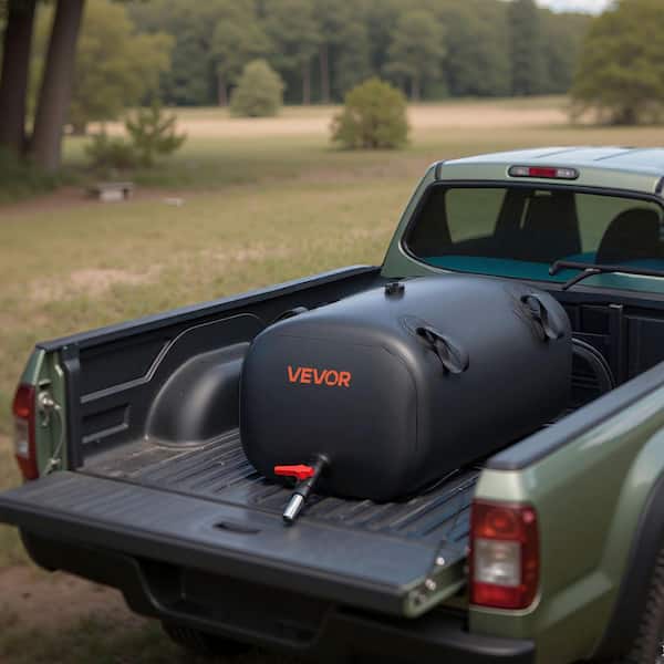 Water Storage Bladder, Wear-Resistant 1000D PVC Soft Waters Bag, Black, 30 Gal. Collapsible Water Storage Bag