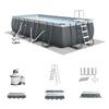 Intex Ultra XTR 24 ft. x 12 ft. Rectangular 52 in. Deep Hard Sided Above Ground Pool Set with Pump 26363EHD