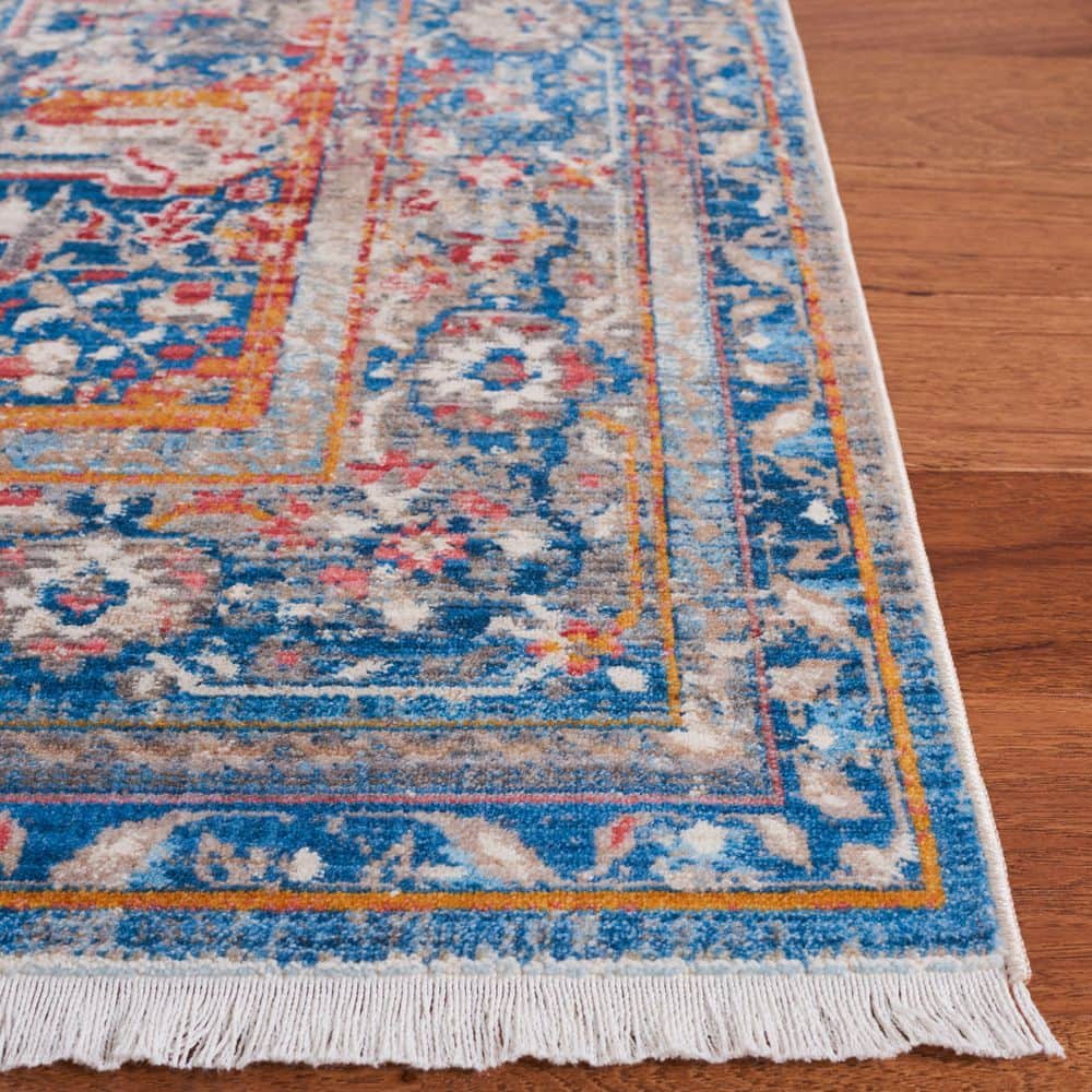 Blue Multi Vintage Persian Runner Rug 2' x 5'