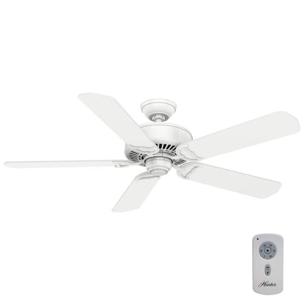 Casablanca Panama DC 54 in. Indoor Snow White Ceiling Fan with Remote For Bedrooms