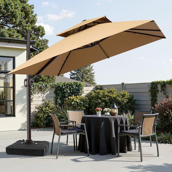 le papillon 10 foot cantilever outdoor offset patio umbrella 10-ft Hanging Aluminum Umbrella Crank Lift, Burgundy : Patio, Lawn & Garden and residential patios. le papillon 10 ft cantilever