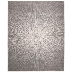 Evoke Dark Gray/Ivory 8 ft. x 10 ft. Geometric Area Rug