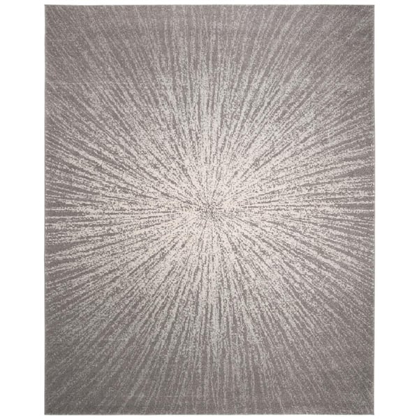 SAFAVIEH Evoke Dark Gray/Ivory 8 ft. x 10 ft. Geometric Area Rug