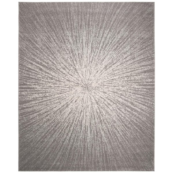 SAFAVIEH Evoke Dark Gray/Ivory 9 ft. x 12 ft. Geometric Area Rug