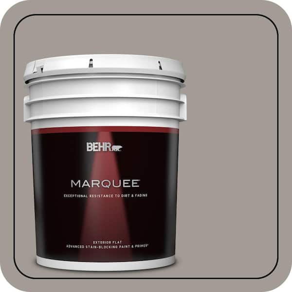 BEHR MARQUEE 5 gal. #PPU18-15 Fashion Gray Flat Exterior Paint & Primer