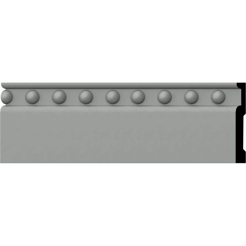 Primed Geometric Polyurethane Baseboard Moulding Sample