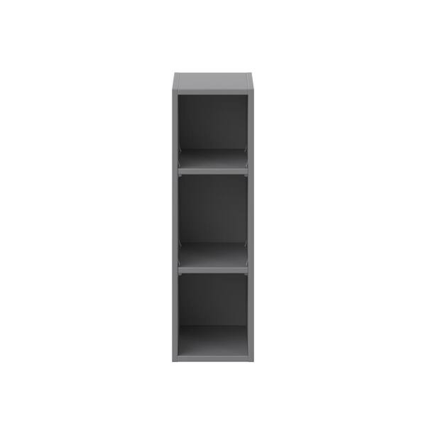 J COLLECTION Bristol Slate Gray Assembled Base Open Kitchen Cabinet (9 in. W X 30 in. H X 14 in. D)