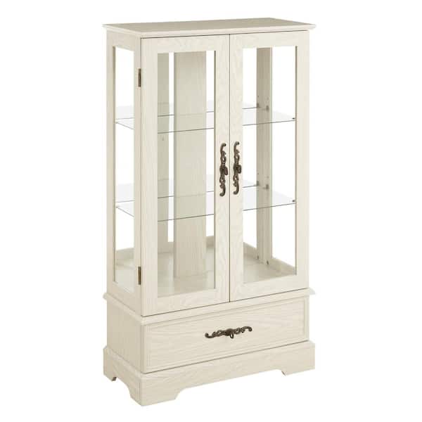 COWLOWN 25.98 in. W x 11.81 in. D x 47.44 in. H Bathroom White Linen Cabinet