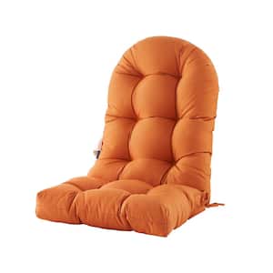 Patio Chair Cushion for Adirondack High Back Tufted Seat Chair Cushion Outdoor 48 in. x 21 in. x 4 in. Orange