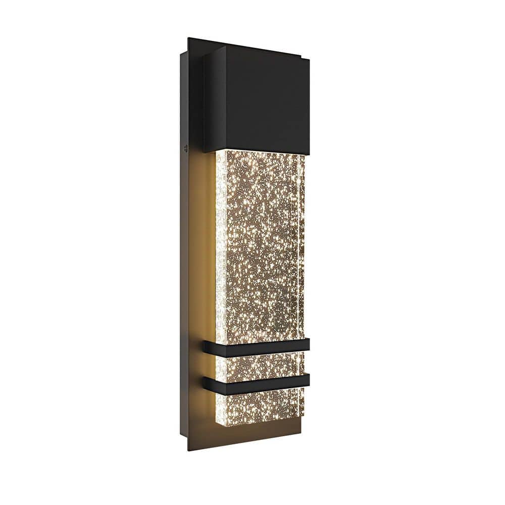 クリスタルデザインのLEDウォールライト Cedar Hill 14 in. 9-Watt Outdoor Bubble Crystal Glass LED Modern