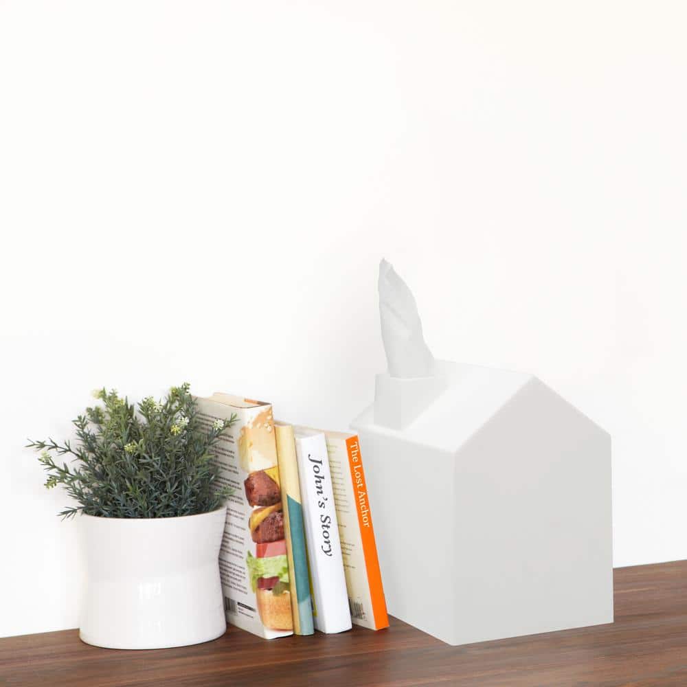 White House-Shaped Polypropylene Tissue Box Cover