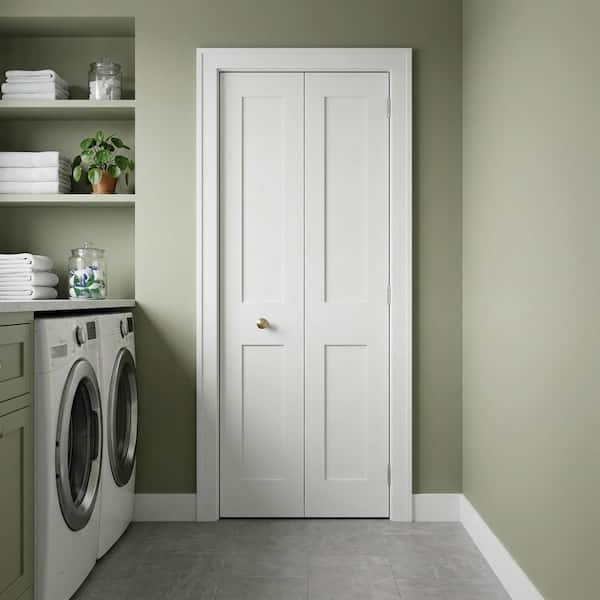 Krosswood Doors 36 in. x 80 in. Shaker 2-Panel Solid Core Primed