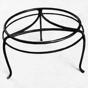 8 in. Black Metal Plant Stand