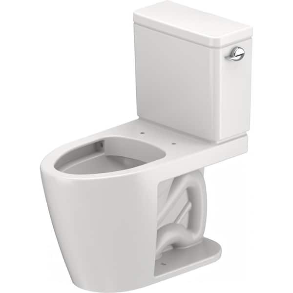 D-Neo PRO Series 2-Piece 1.28 GPF Single Flush Elongated Toilet in White Seat Not Included