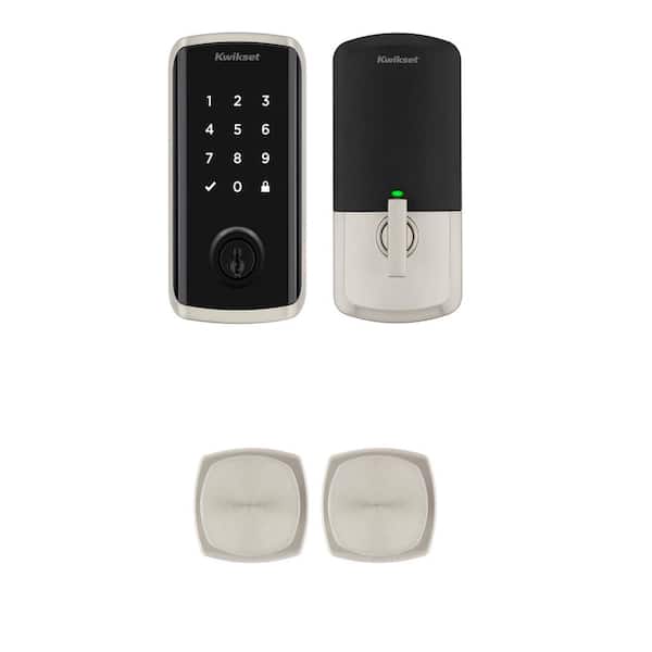 Kwikset HALO Select Satin Nickel Wi-Fi Electronic Smart Lock Deadbolt with Arroyo Passage Knob Combo Pack