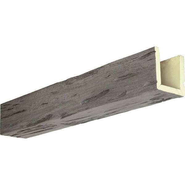 Ekena Millwork 8 in. x 8 in. x 24 ft. 3-Sided (U-Beam) Pecky Cypress Burnished Honey Dew Faux Wood Ceiling Beam