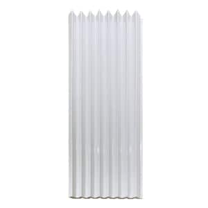 94.5 in. x 4.8 in. x 0.5 in. Acoustic Vinyl Wall Cladding Siding Board in Pure White Color (Set of 6-Piece)