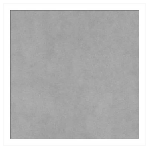 Amanti Art Svelte White 17 in. x 17 in. Framed Magnetic Board